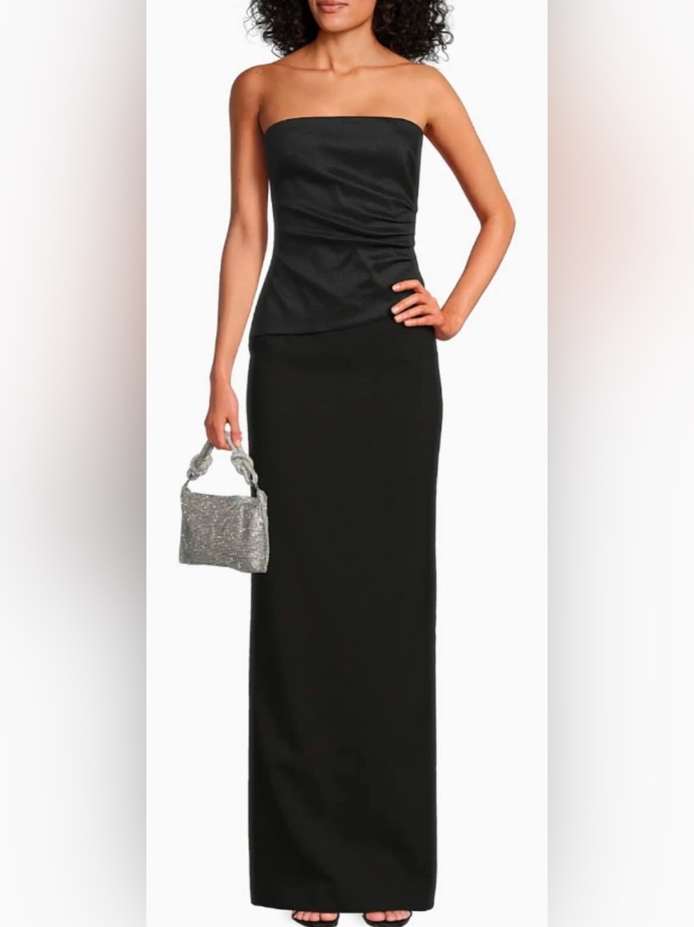 NWT Likely Evie Strapless Column Gown Black Size 12 MRSP $398